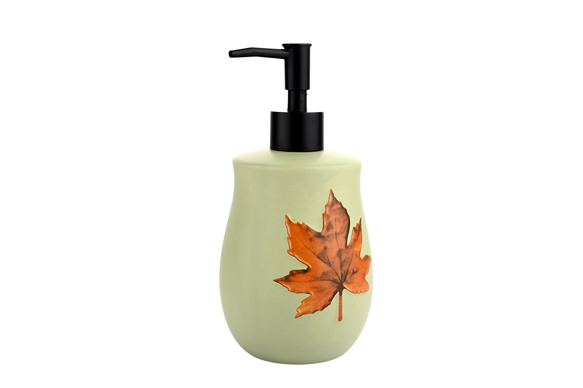 Autumn Maple Leaf Foaming Hand Soap - Moisturizing Hand Wash with Decorative Fall Leaf Bottle for Bathroom & Kitchen 4
