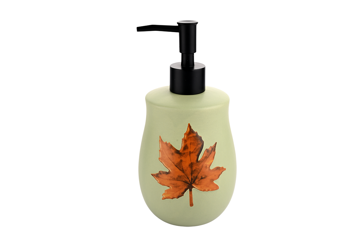 Autumn Maple Leaf Foaming Hand Soap - Moisturizing Hand Wash with Decorative Fall Leaf Bottle for Bathroom & Kitchen 3