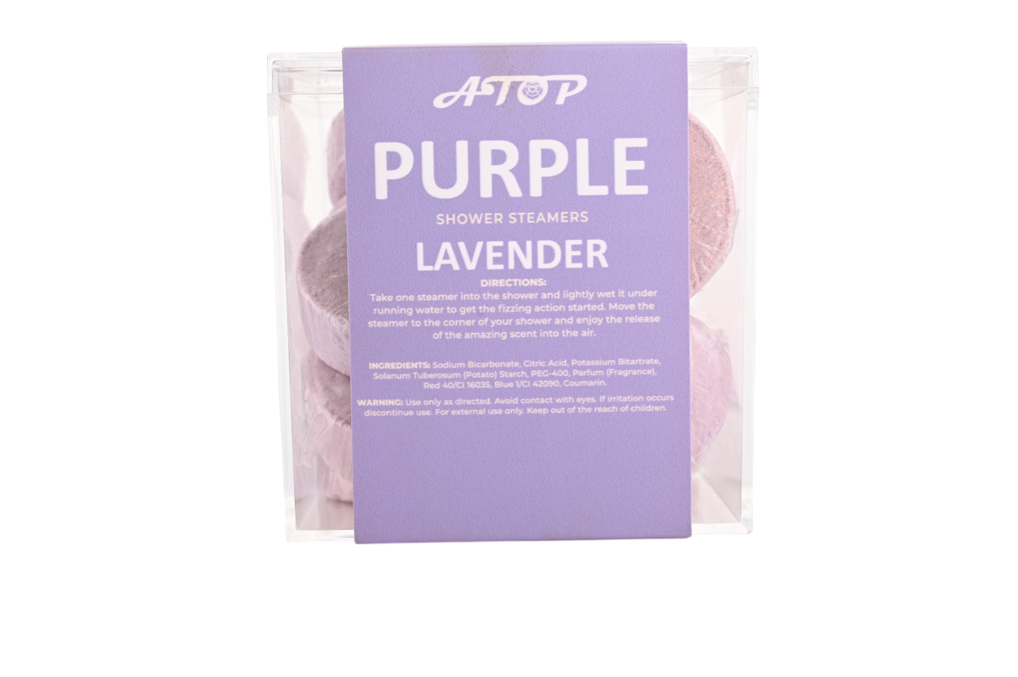 Luxury Lavender Shower Fizzers - 13 Pack Essential Oil Shower Steamers in Premium Acrylic Box 2