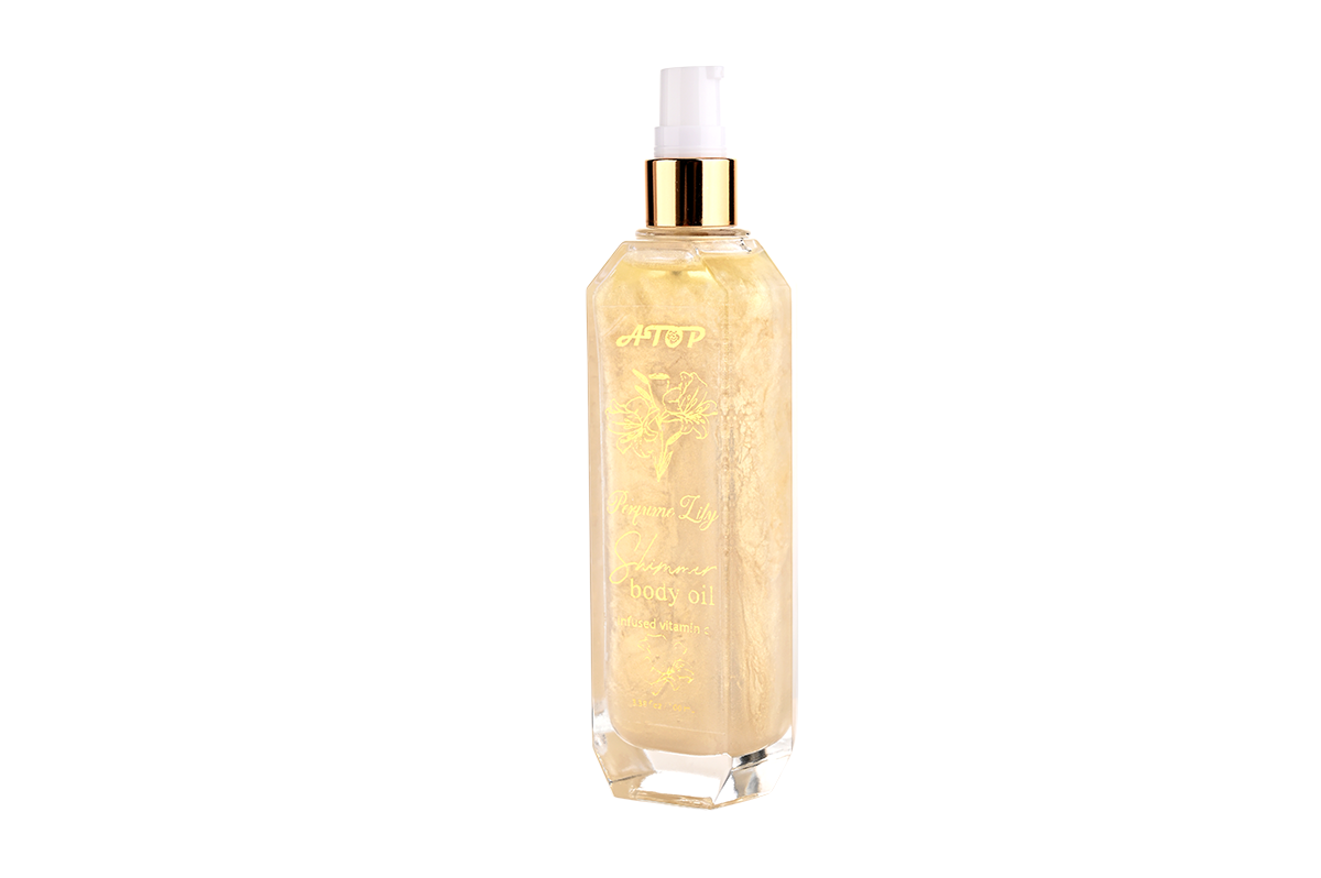 100mL Perfume Lily Shimmer Body Oil with Vitamin C - Illuminating Moisturizing Dry Oil for Radiant, Glowing Skin 3