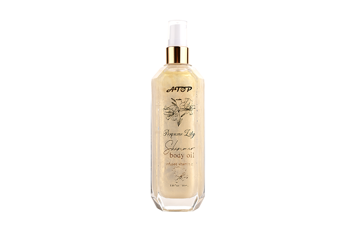 shimmering body oil