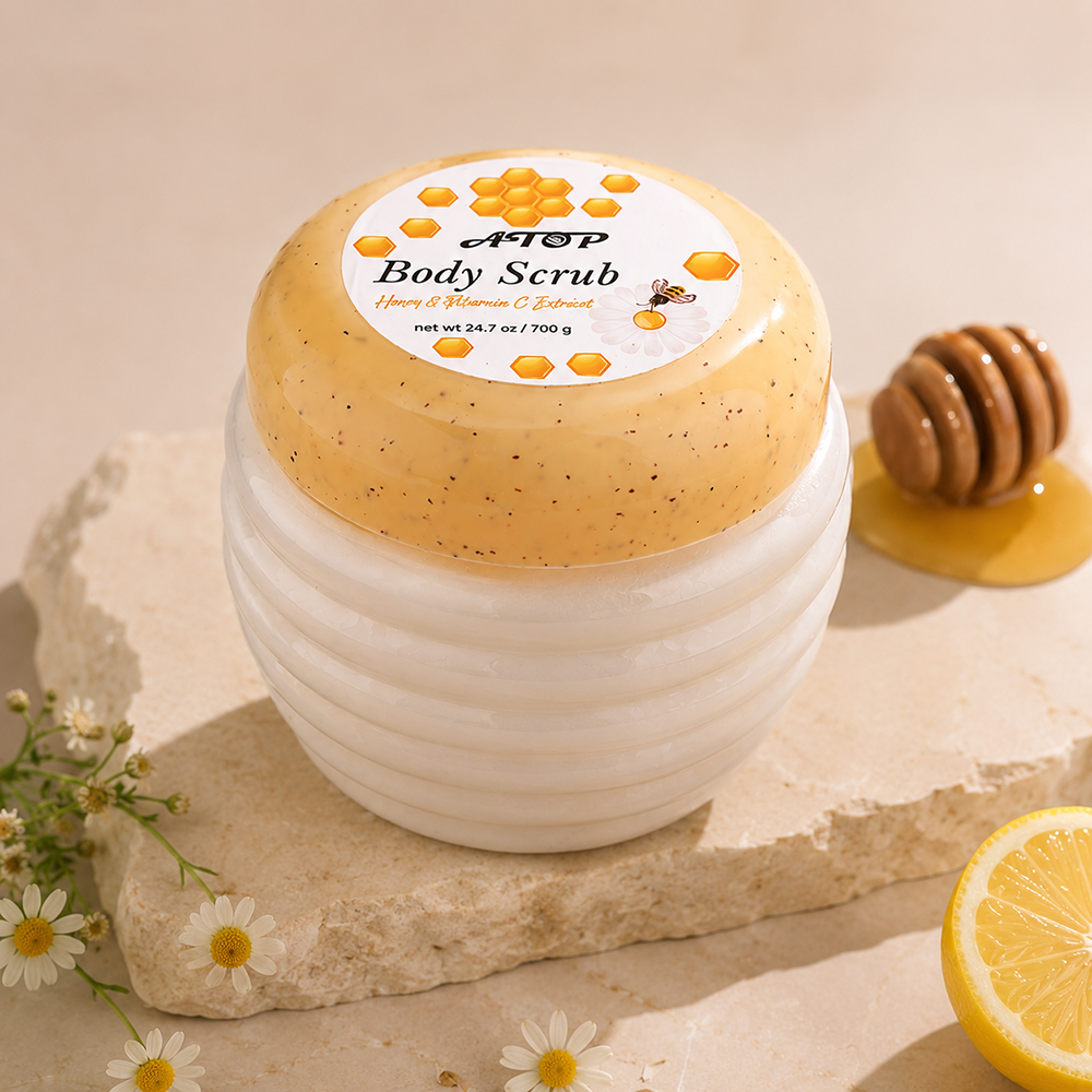 Honey & Vitamin C Body Scrub 700g - Exfoliating & Brightening Treatment for Silky Smooth Skin 2