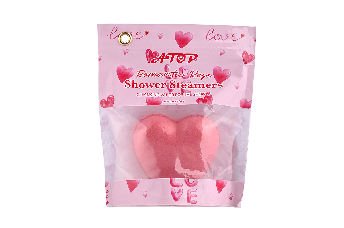 Customized Rose Water Shower Steamers - Heart & Rose Shaped Aromatherapy Shower Tablets for Relaxation & Spa 2