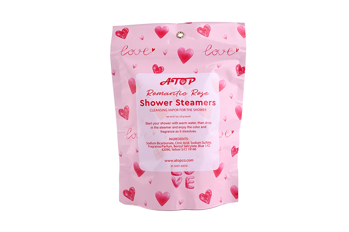 Customized Rose Water Shower Steamers - Heart & Rose Shaped Aromatherapy Shower Tablets for Relaxation & Spa 4