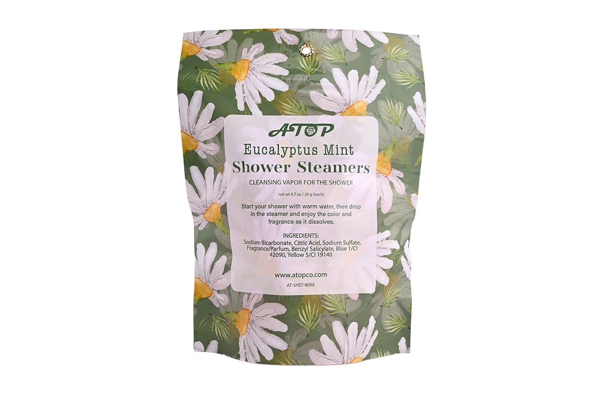 8 Pieces Eucalyptus Mint Shower Steamers - 80g Aromatherapy Shower Vapor Tablets in Hanging Window Bag for Refreshing Spa Experience 4