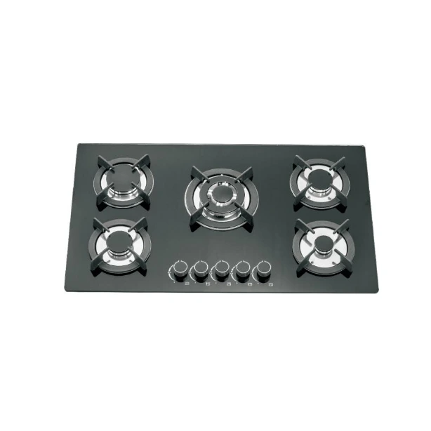 Estufa de gas Xuele de cristal templado 5 fuegos DT-G5-1703 1