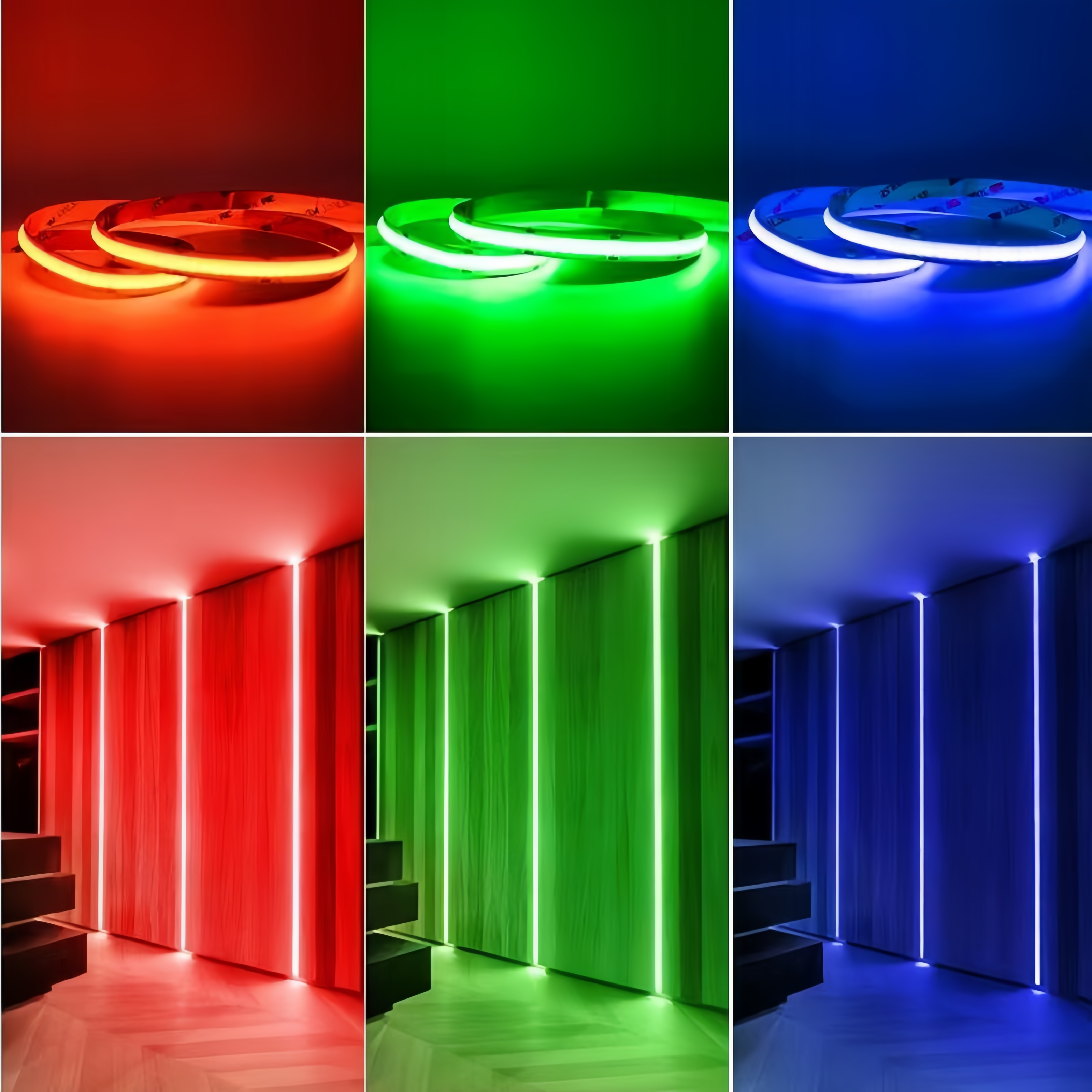 Светодиодные ленты RGB для креативного домашнего освещения, гибкая резка, интеллектуальная регулировка цвета и яркости 1