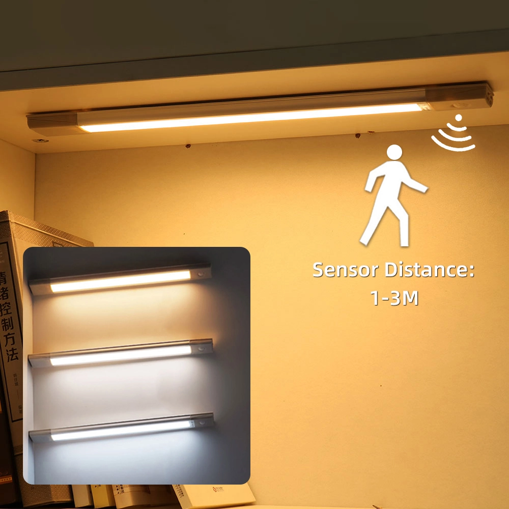 Rechargeable Motion Sensor 40CM 60CM Kitchen Showcase Dimmable USB Rechargeable LED Cabinet Light 1