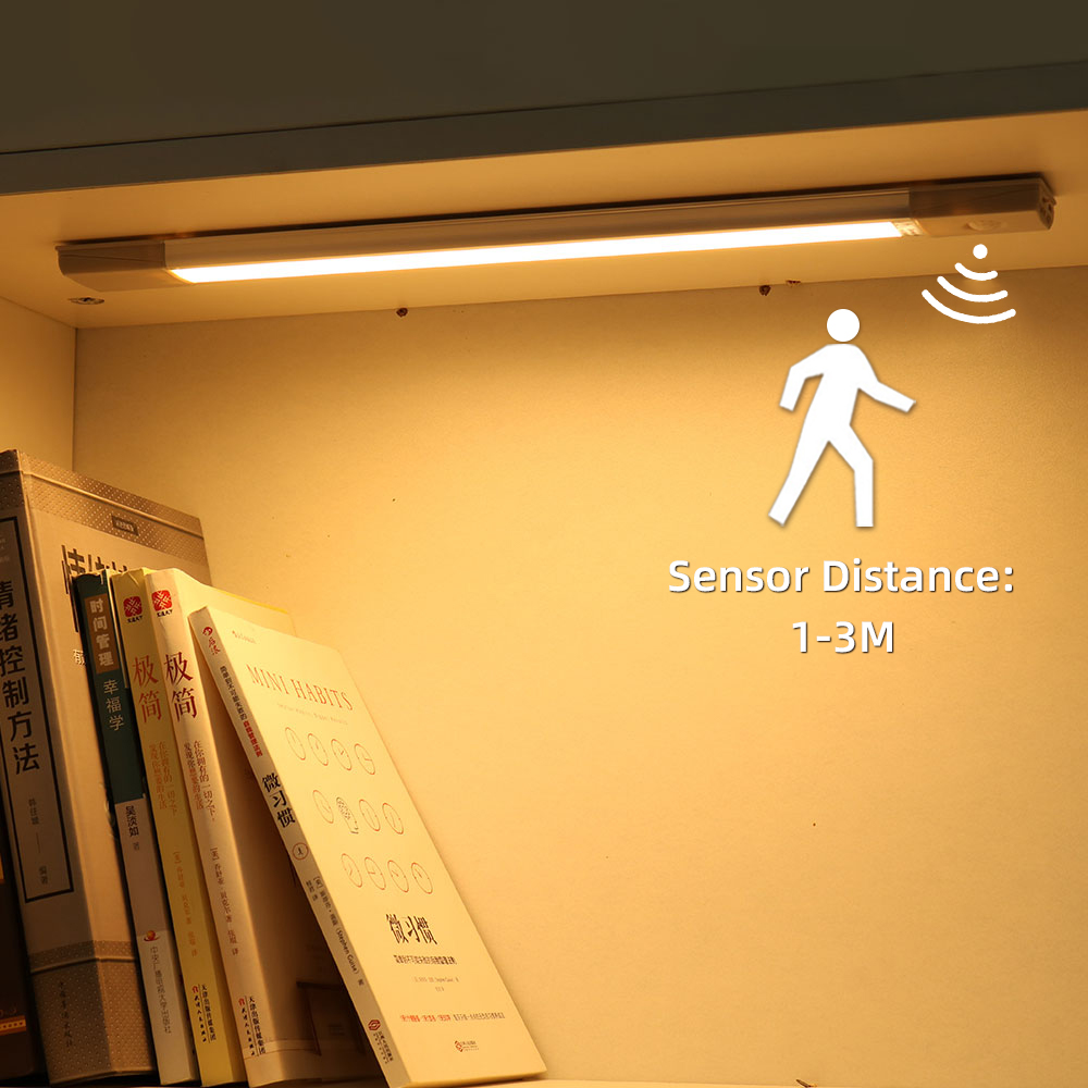 Rechargeable Motion Sensor 40CM 60CM Kitchen Showcase Dimmable USB Rechargeable LED Cabinet Light 11