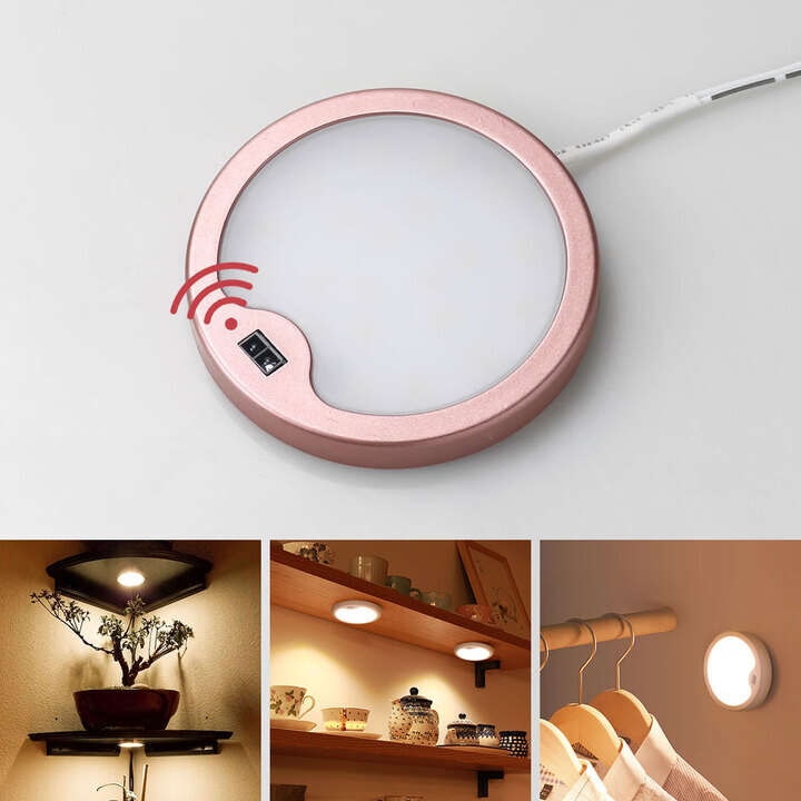 Sensor De Movimiento De Luces Para Debajo Del Gabinete: 66 Luces LED Para Armario, Contador Magnético Inalámbrico Para Cocina, 1000 MAh, USB, Recargable, LED, Armario, Escaleras, Pasillo, Interior