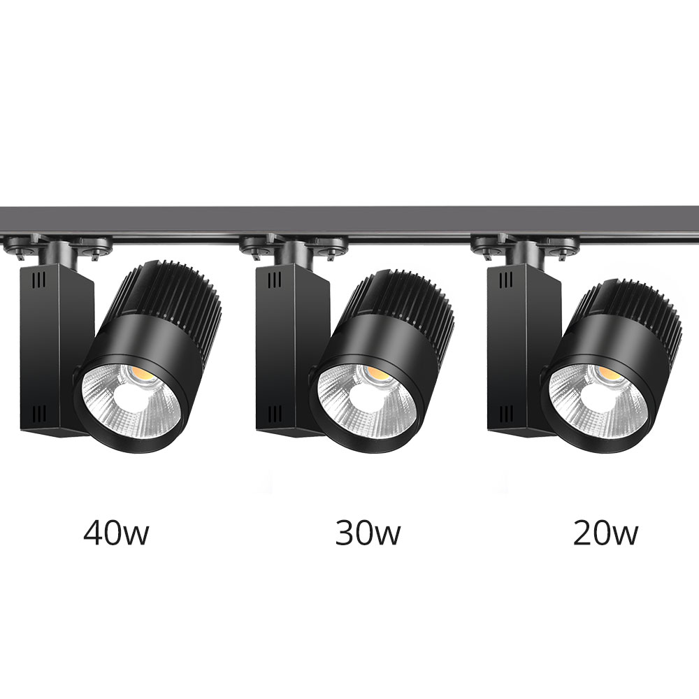 Luz de pista lineal LED, ángulo de haz ajustable, sistema de iluminación de pista LED, foco con cabezal móvil 5