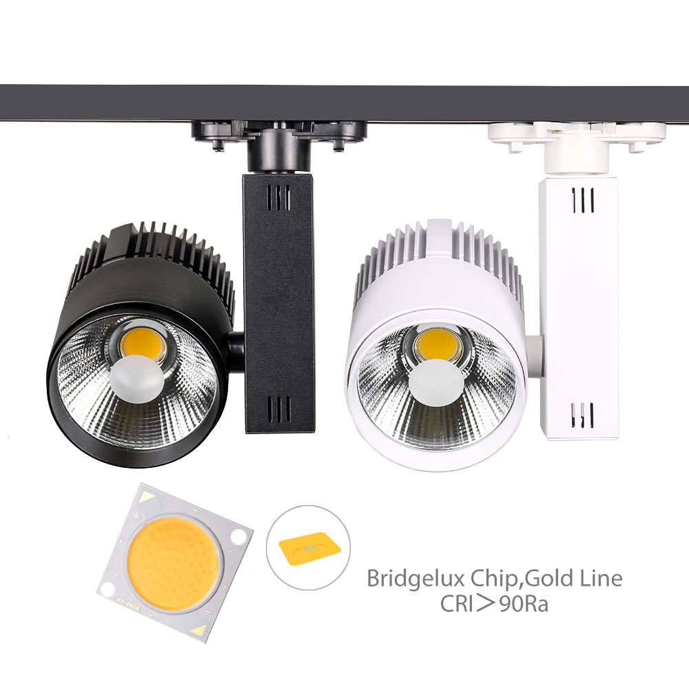 Luz de pista lineal LED, ángulo de haz ajustable, sistema de iluminación de pista LED, foco con cabezal móvil 4