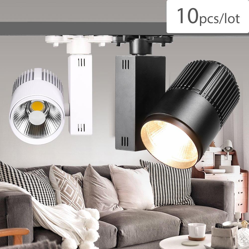 Luz de pista lineal LED, ángulo de haz ajustable, sistema de iluminación de pista LED, foco con cabezal móvil 8