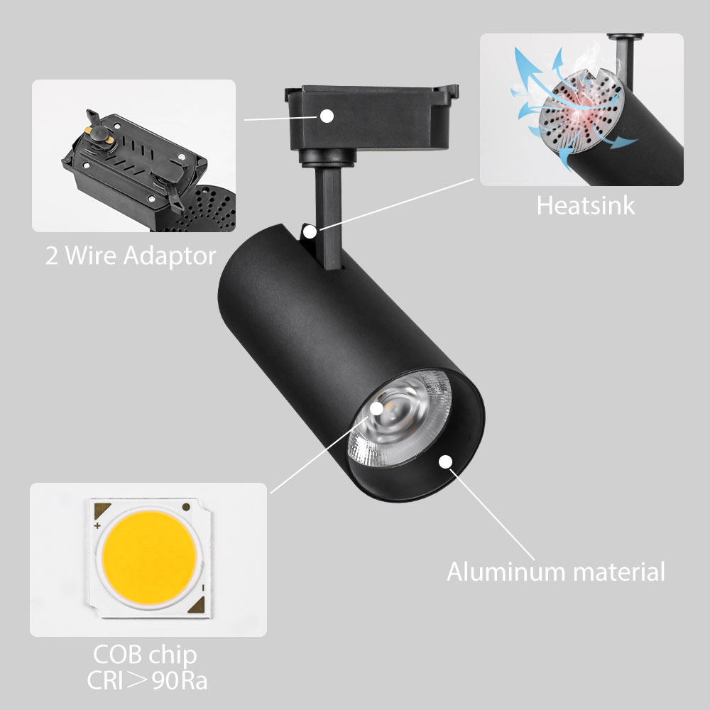 Temperatura de color ajustable del alto lumen Ra>90 de la luz de la pista del GO OCEAN 30W LED 4