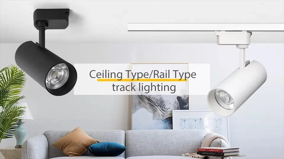 GO OCEAN 30W Éclairage sur rail LED Lumen élevé Ra>90 Température de couleur réglable 1