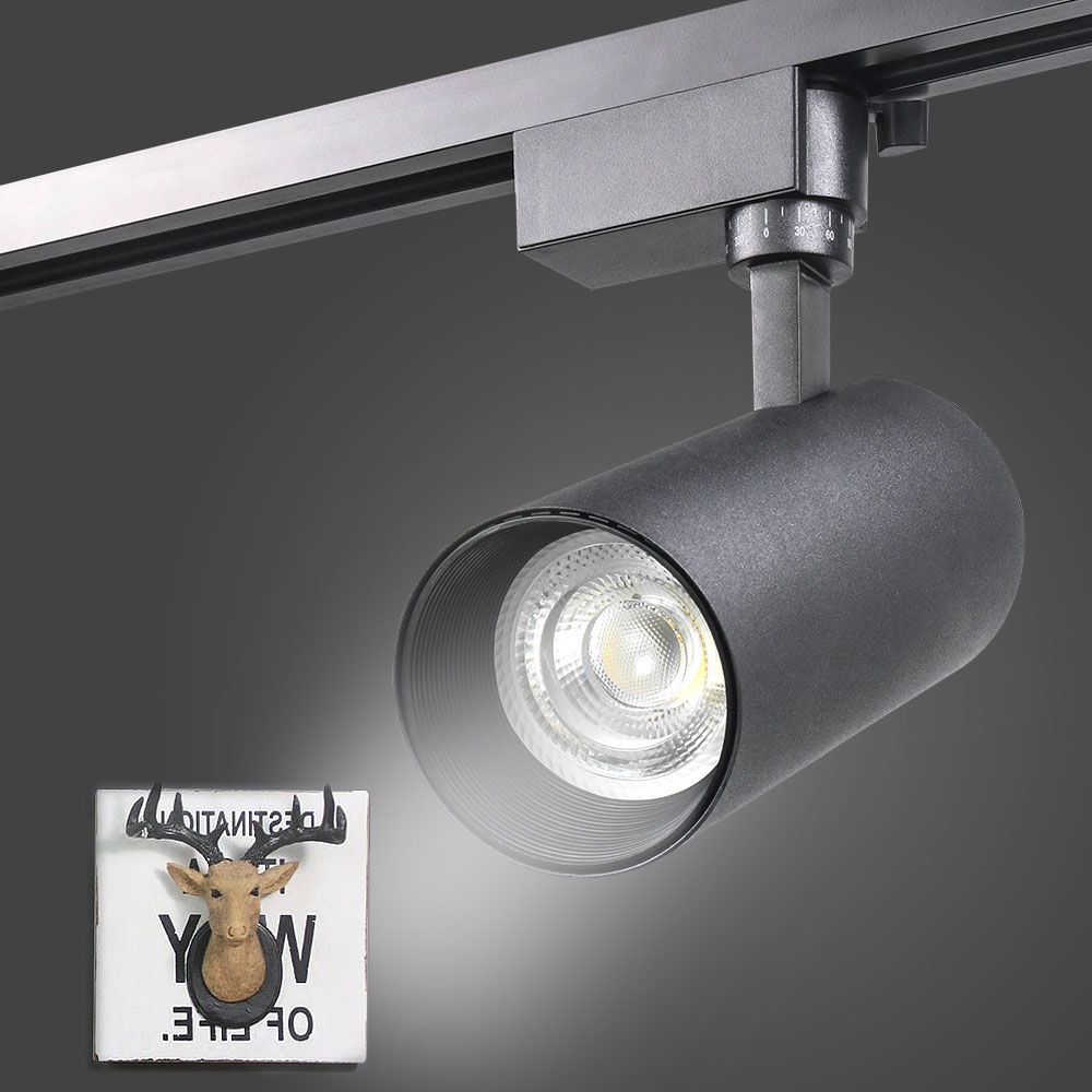 Focos montados en superficie modernos, luz de pista ajustable COB de 10W/luz de pista/iluminación LED de pista 8
