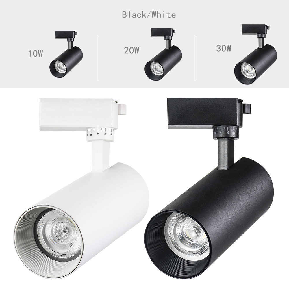 Focos montados en superficie modernos, luz de pista ajustable COB de 10W/luz de pista/iluminación LED de pista 4