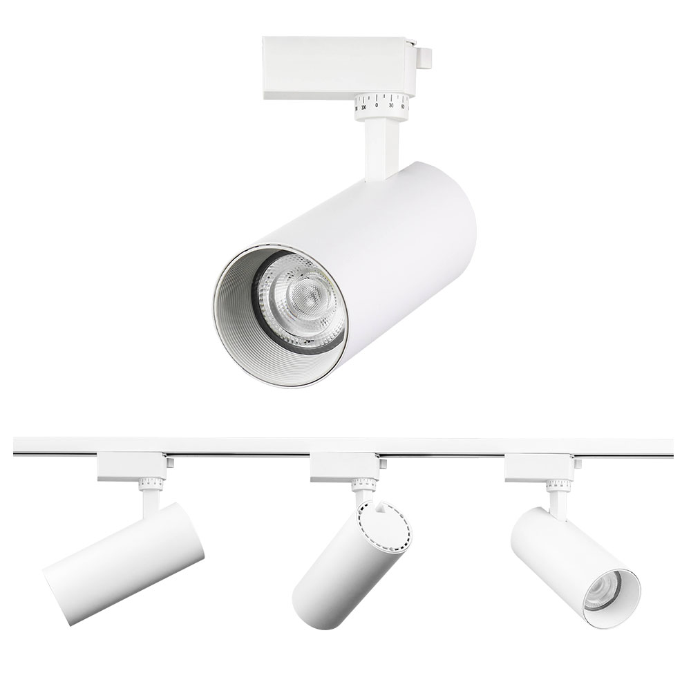 Focos montados en superficie modernos, luz de pista ajustable COB de 10W/luz de pista/iluminación LED de pista 3