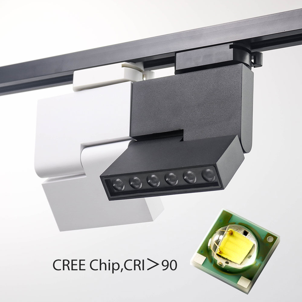 Las luces de riel LED de 12W/24W calientan el aluminio duradero económico de energía blanco frío natural fácil de instalar 1