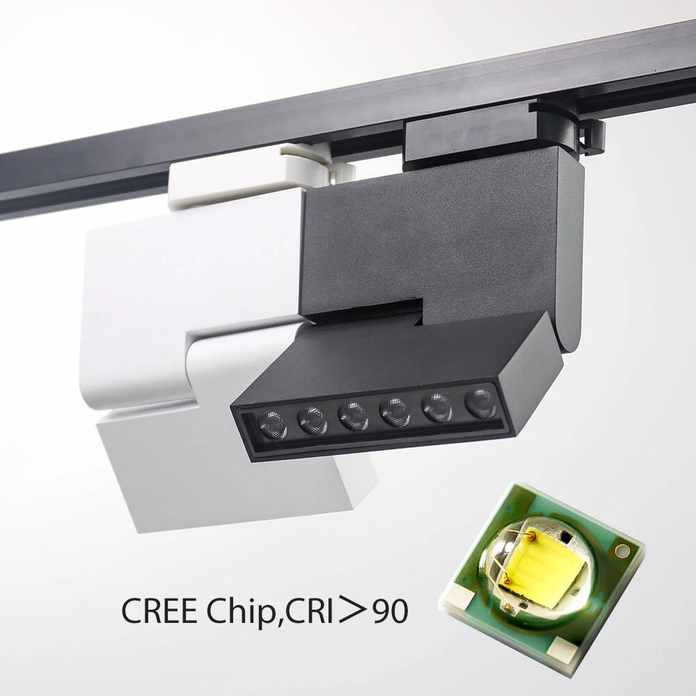 12W/24W LED Track Lights Warm Natural Cool White Energy Efficient Durable Aluminum Easy Install 1