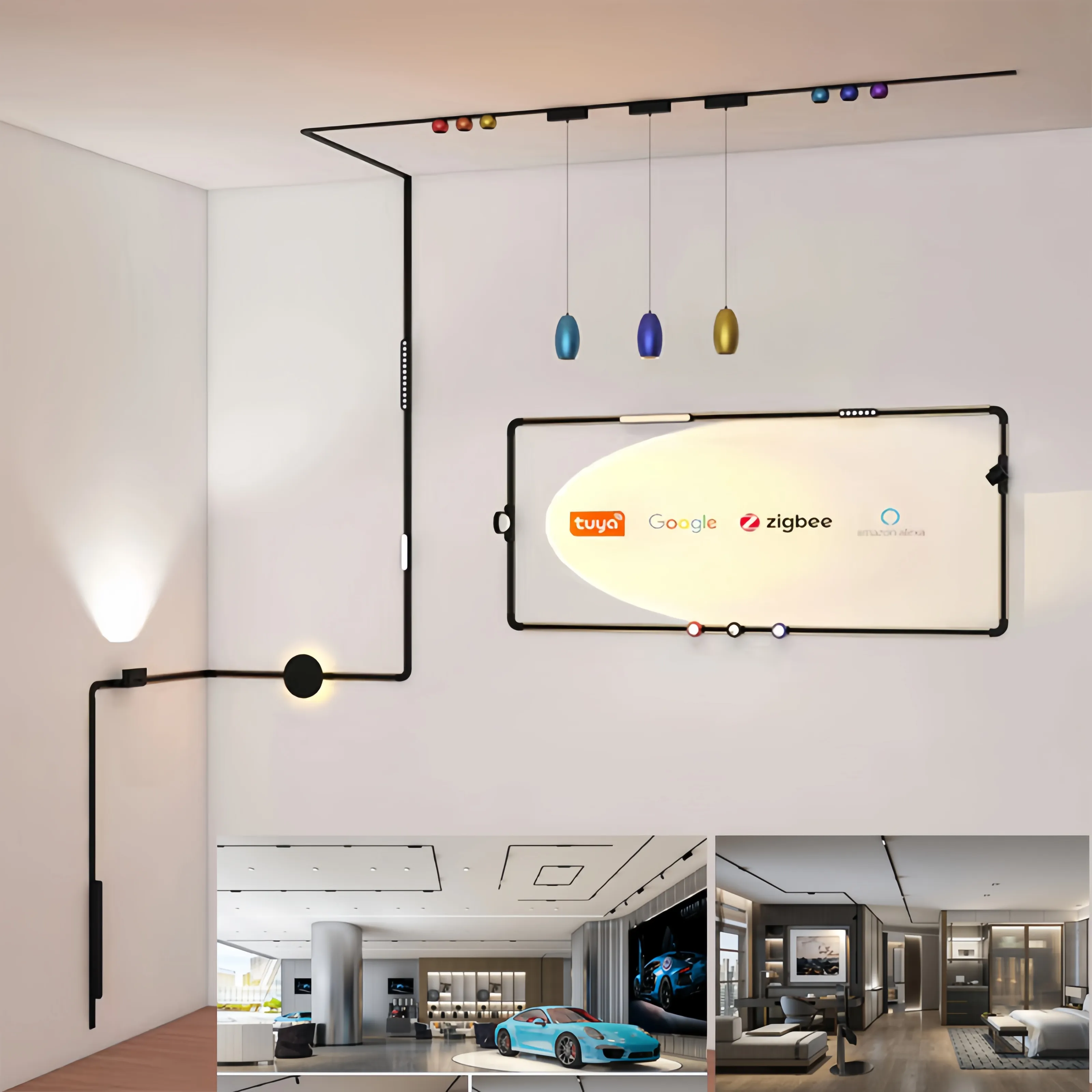 Led Track Light Magnet Spotlight Pendant Light Linear Light - for Workplace - GO OCEAN 9