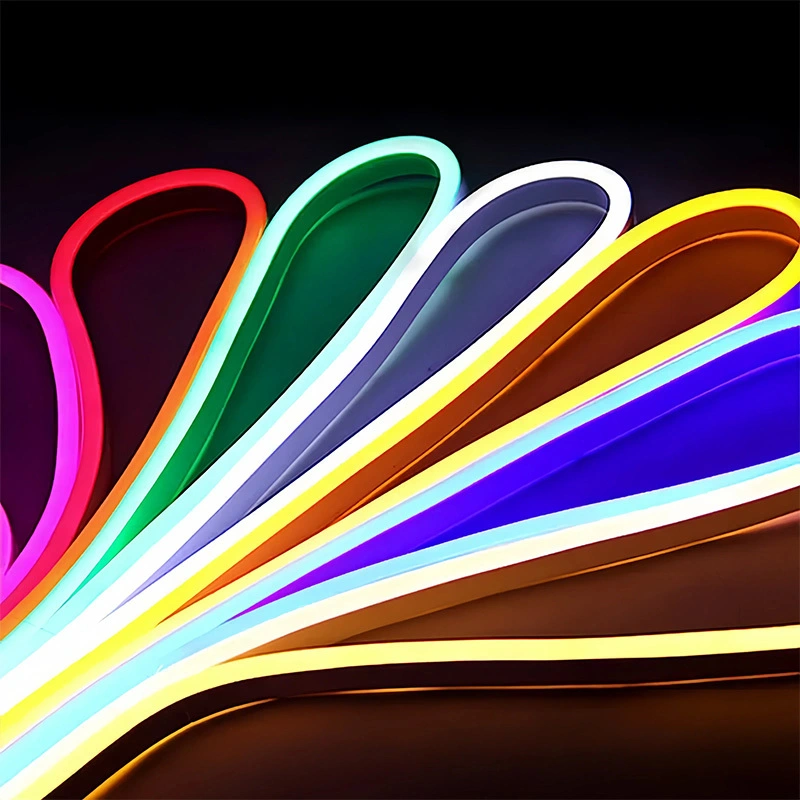 Strip de luz de neón de PVC flexible IP65 Uniforme impermeable GLOW Multicolor personalizado 1