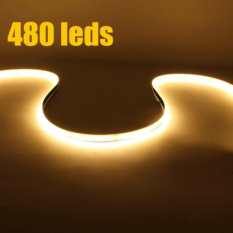 480led Ce Rohs 12v 8mm Flexible Cob Led Strip 3000k 4000k 6500k Customize Color 1