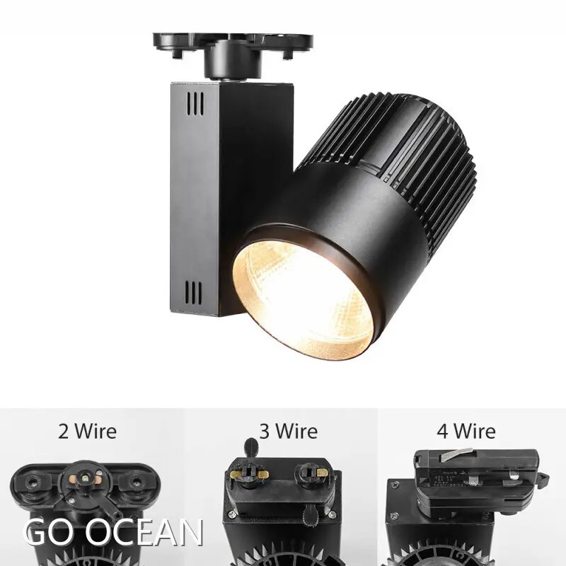 Led Linear Track Light Adjustable Beam Angle Shop Led Track Light System Moving Head Spotlight-1 1