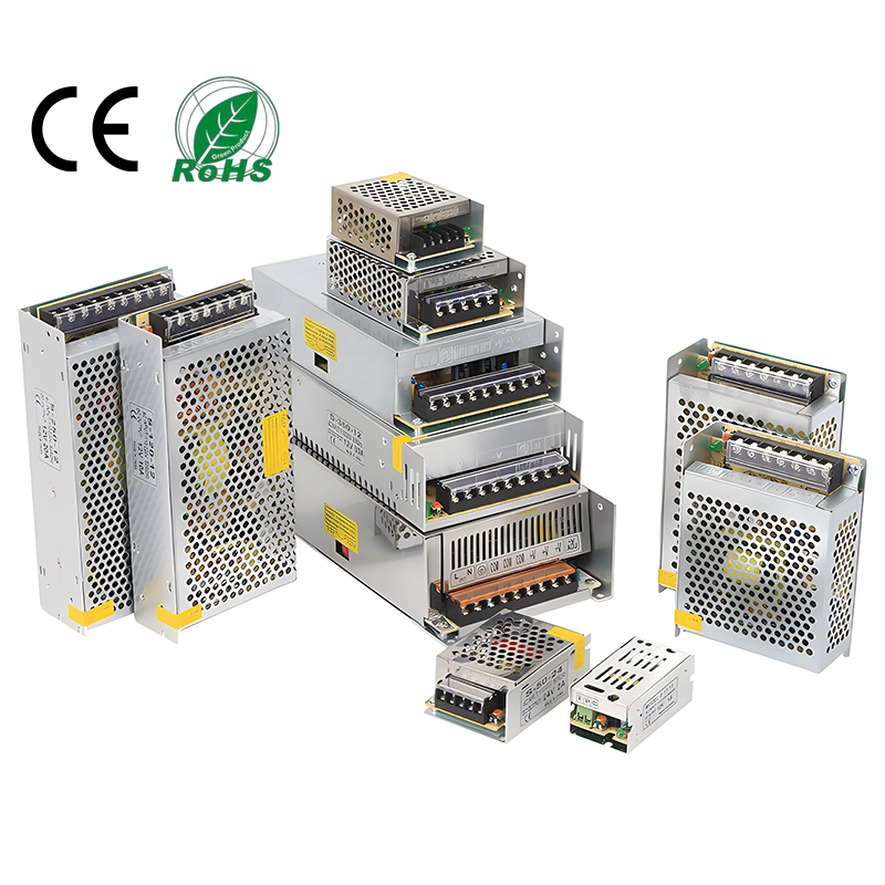 Fuente de alimentación LED LED de 12V/24 V-Input CA de 100-240V, 24W-800W, CEH/ROHS Certified 1