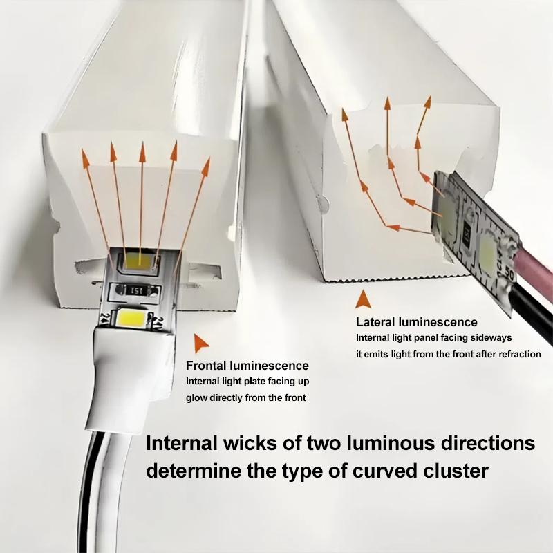 Tubo de silicona LED de transmitancia de luz de alto rendimiento para uso interior y exterior 6
