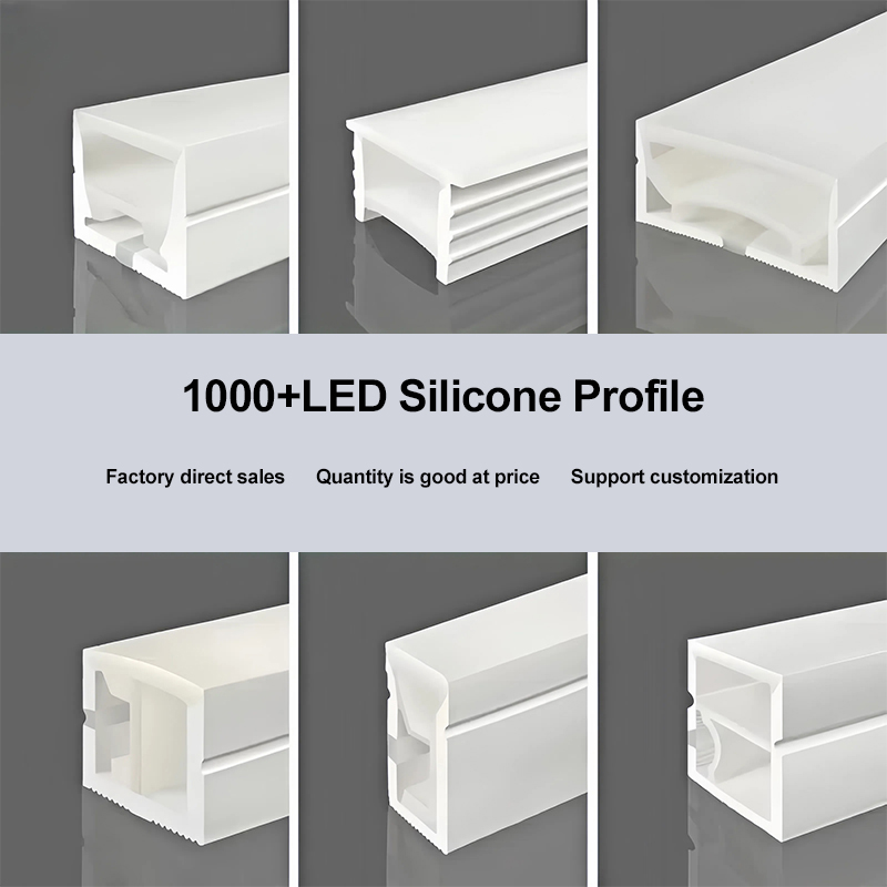 Profilé encastré étanche en silicone flexible pour bande LED, pour grands projets 7