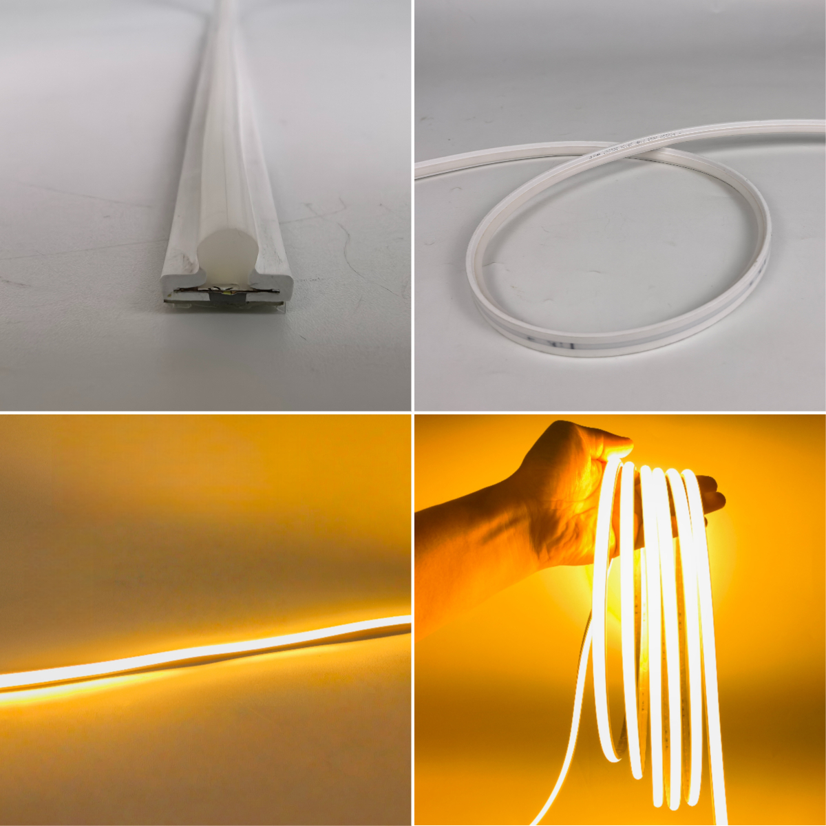 Tira de luces LED de silicona de alta transmitancia, 110 V, 220 V, 24 V, IP68, resistente al agua, 30 m, sin caída de tensión. 7