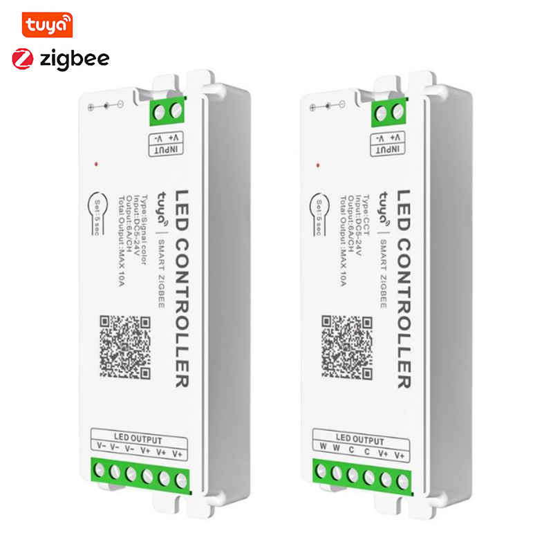 Контроллер светодиодной ленты ZigBee с голосовым управлением для умного домашнего освещения 1