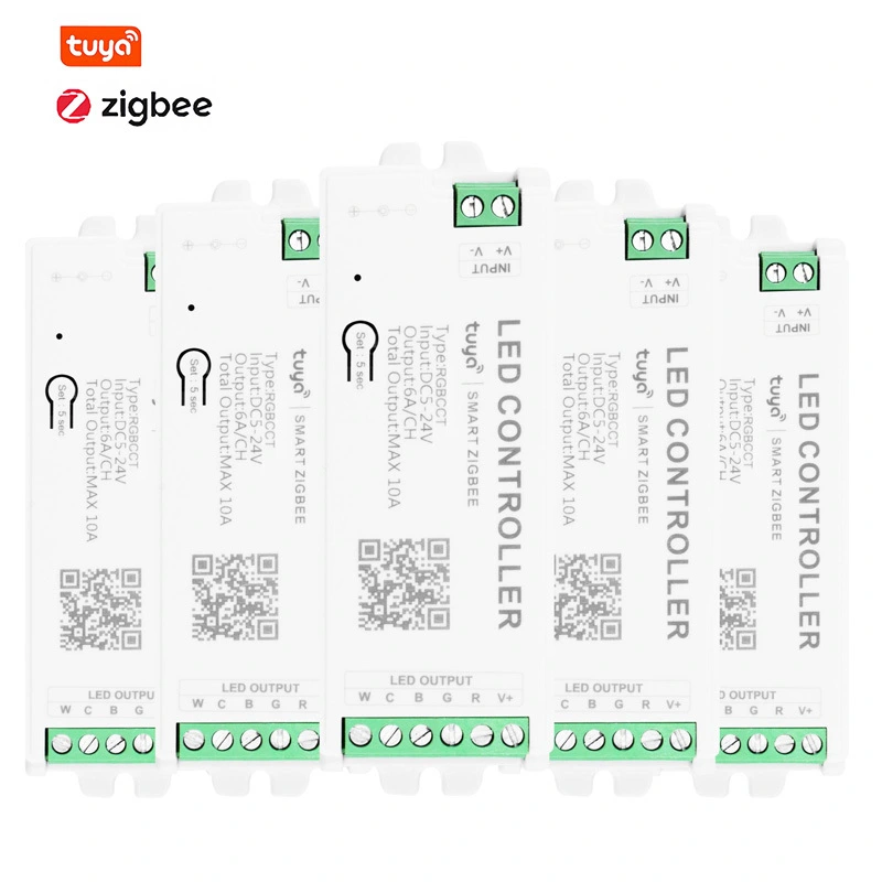 Contrôleur de bande Zigbee CCT / RGB / RGBW / RGBCW pour éclairage domestique intelligent 1