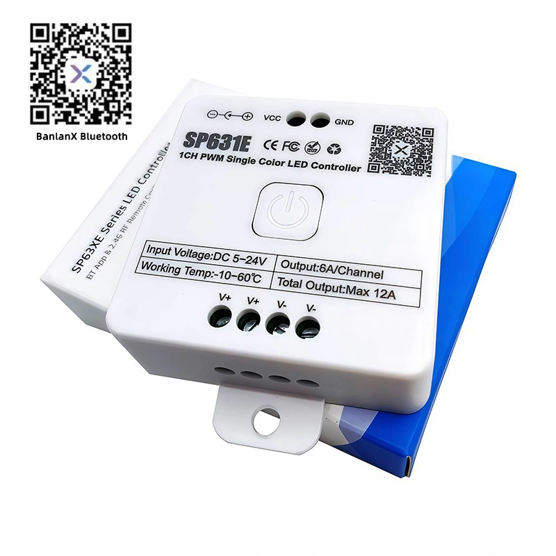 Universal Bluetooth LED Controller Single Color/CCT/RGB/RGBW/RGBCW Strips Mode 1