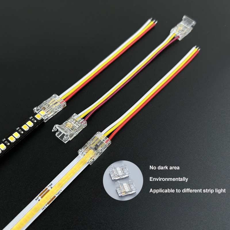 Factory Wholesale Flexible COB LED Strip Connector High Voltage Waterproof Lighting 4