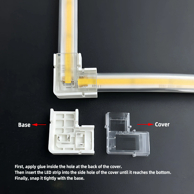 Buy Waterproof LED Strip Connectors for 8mm COB Lights Online 5