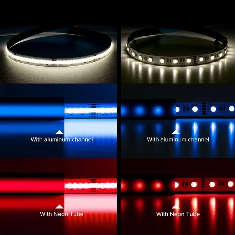 Светодиодные ленты RGB для креативного домашнего освещения, гибкая резка, интеллектуальная регулировка цвета и яркости 7