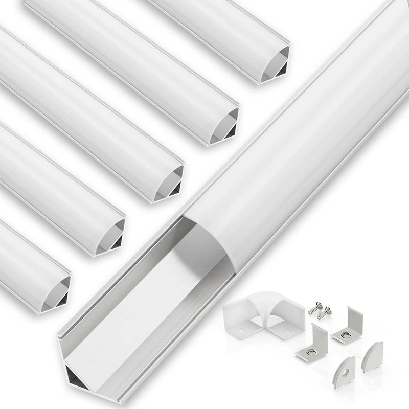 Durable Led Aluminium Corner Profile with 6063 Alloy & UV Resistance 1