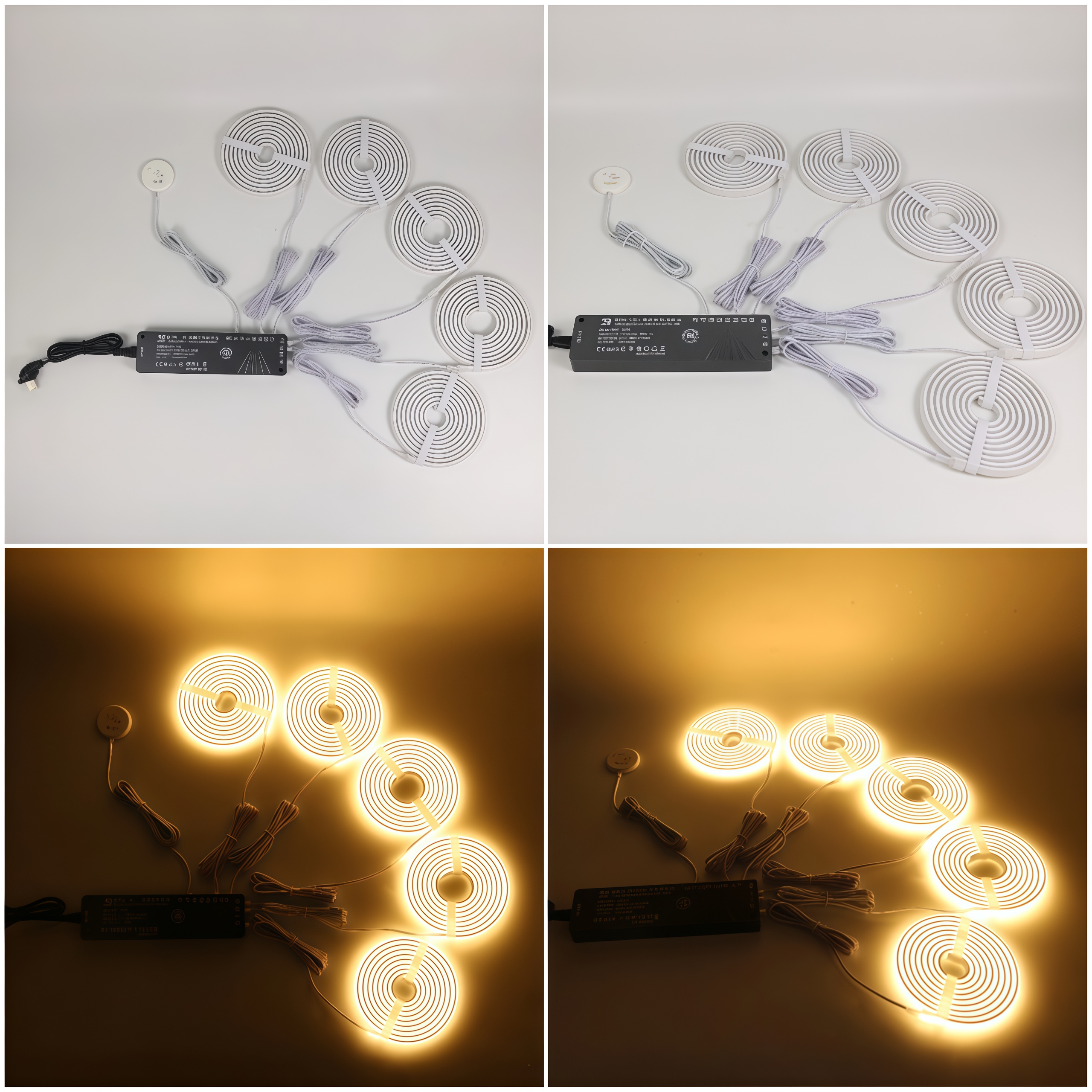 Kit de tira de luces LED de neón inteligente con atenuación táctil y sensor de movimiento manual 7