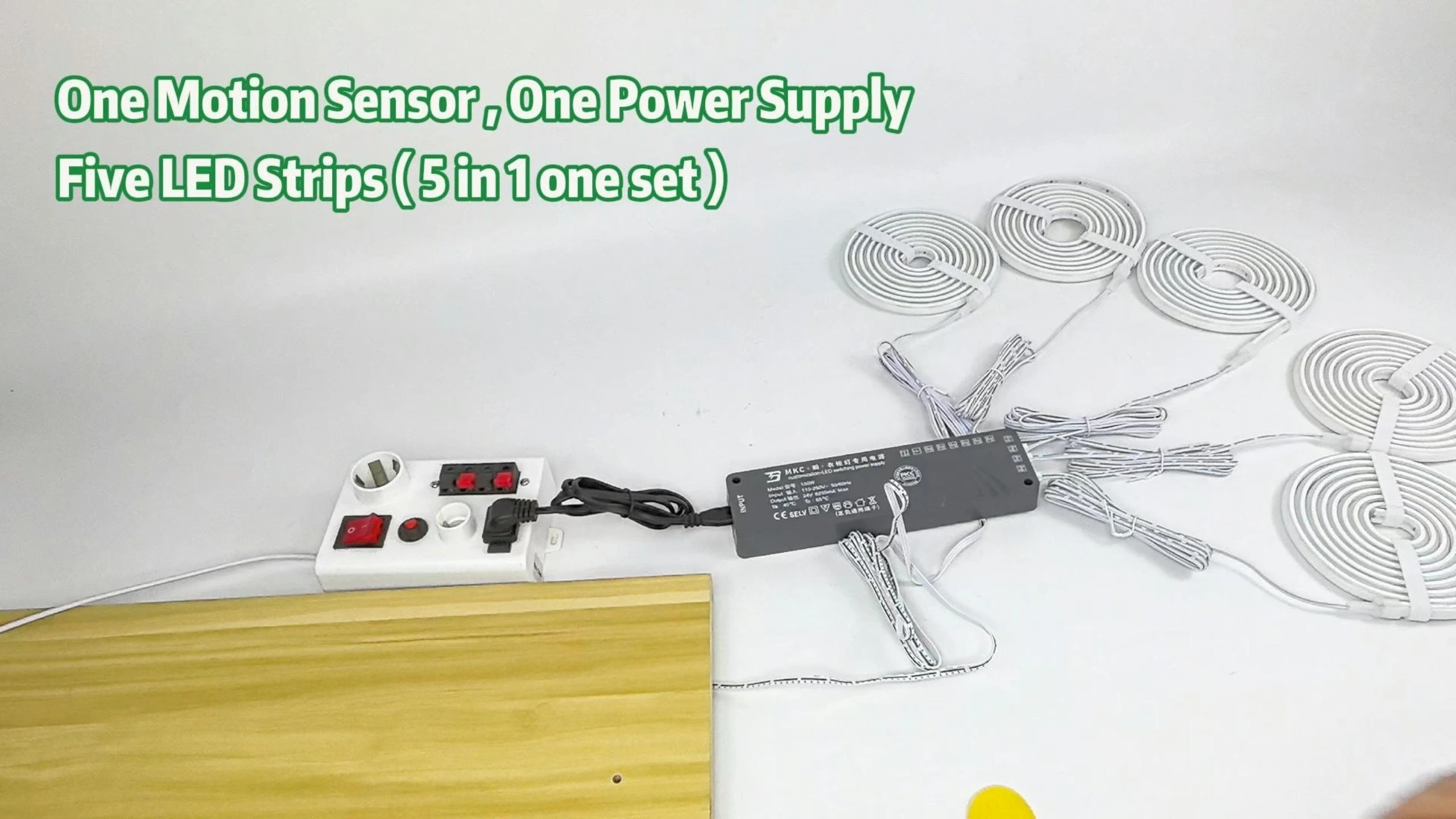 Kit de tira LED de silicona flexible con control táctil y de escaneo manual 1