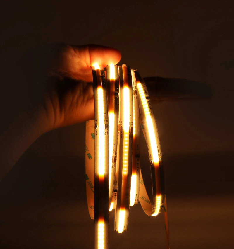 High Brightness WS2811 SPI Addressable IC COB LED Strip 360 LEDs per meter WiFi and Bluetooth Control CRI 90 1