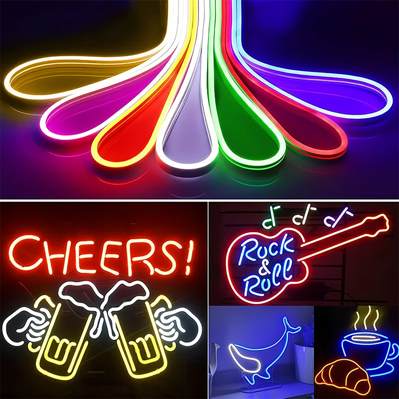 Flexible PVC Neon LED Strip Durable IP65 Even Light Emission Indoor/Outdoor Decorative 1