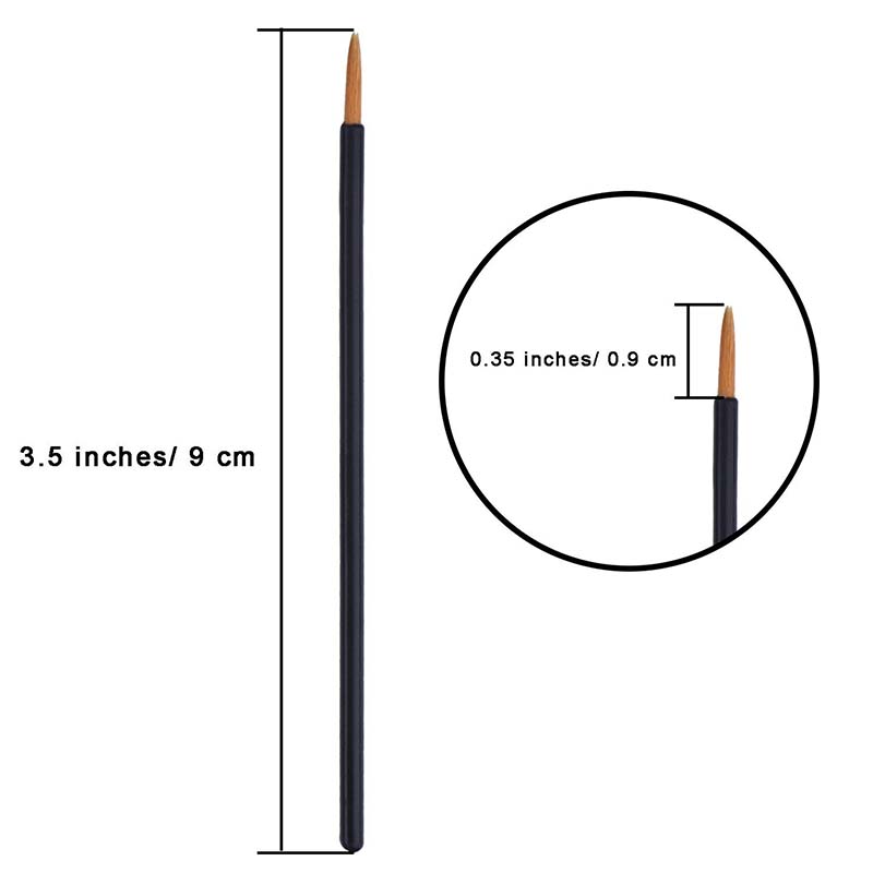 Synthetic hair disposable eyeliner makeup applicator 2