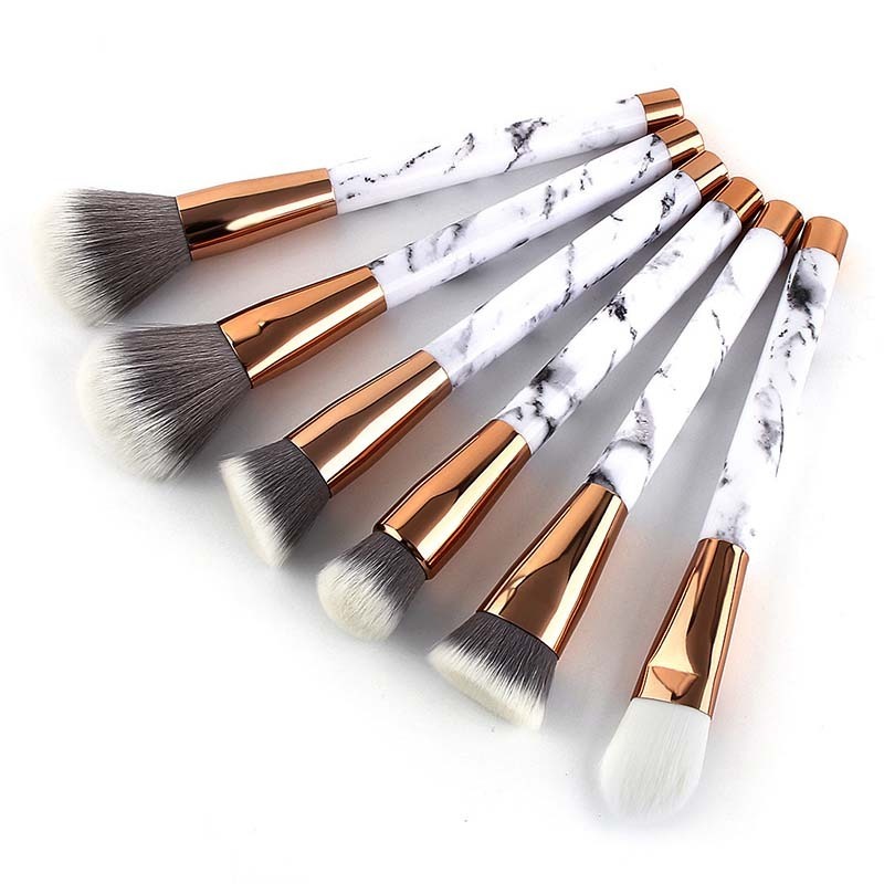 kit pennelli trucco in marmo 15pz 3