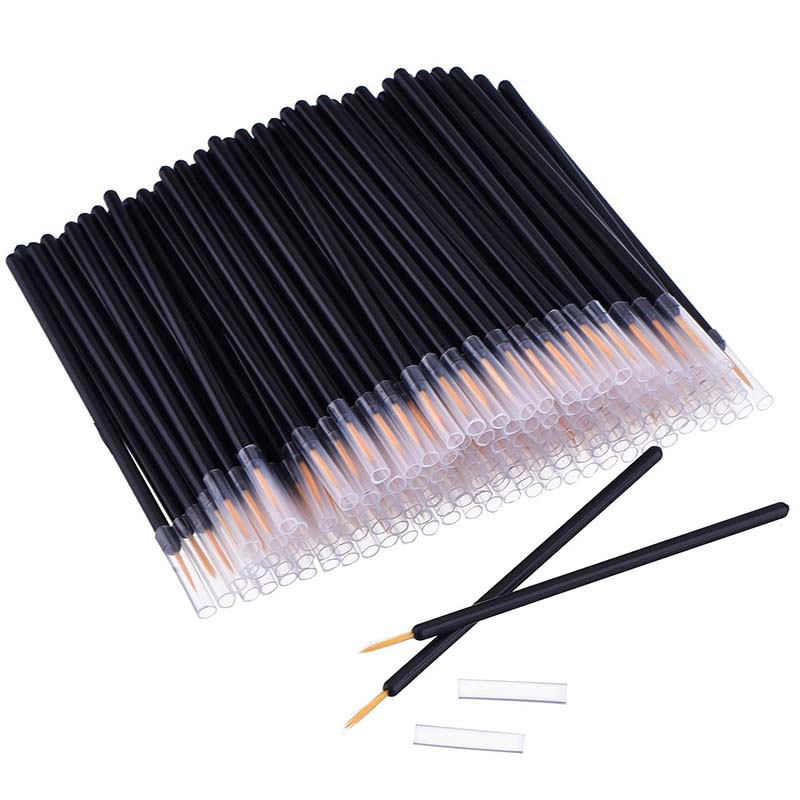 Synthetic hair disposable eyeliner makeup applicator 4