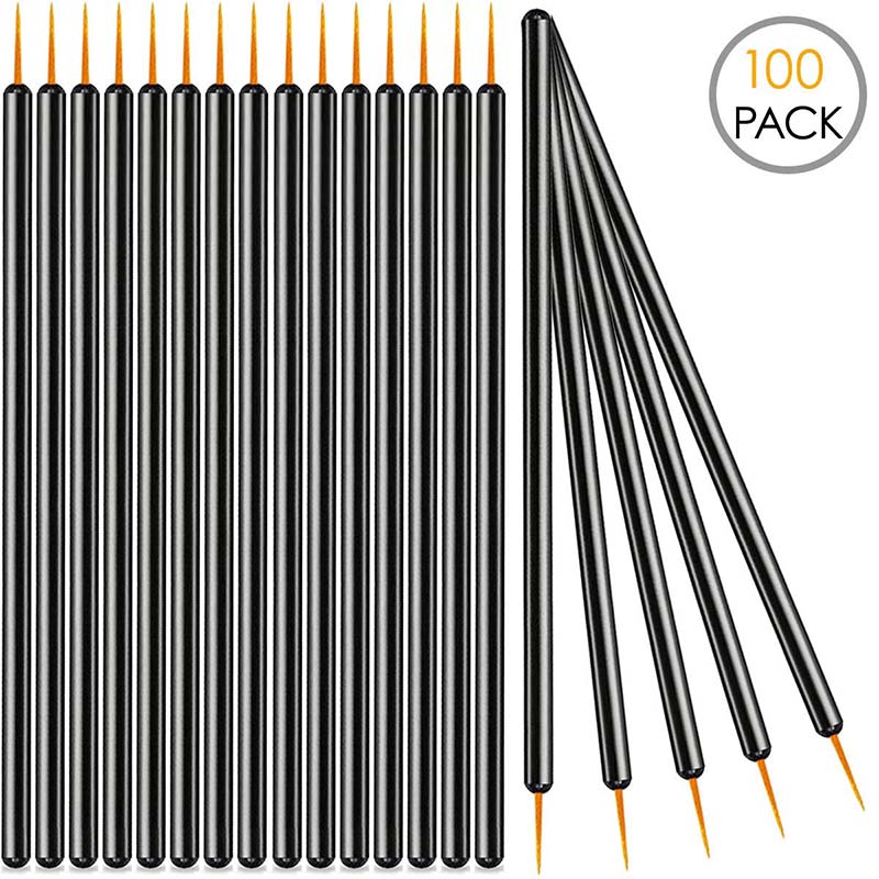 Synthetic hair disposable eyeliner makeup applicator 3