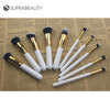 トラベルメイクアップブラシセット Suprabeauty ソフト人工毛ウッドハンドル 3