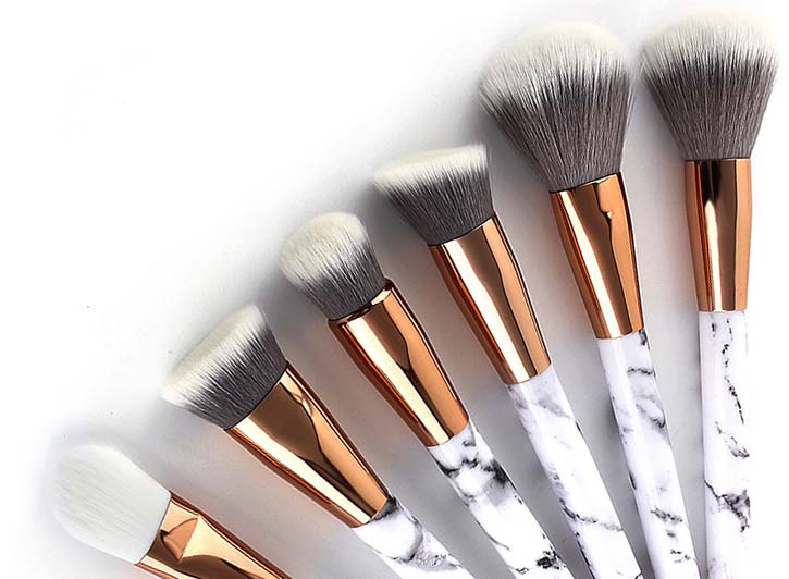 Suprabeauty Make-up-Pinsel-Set mit gebogenem Kunsthaar für Künstler 4