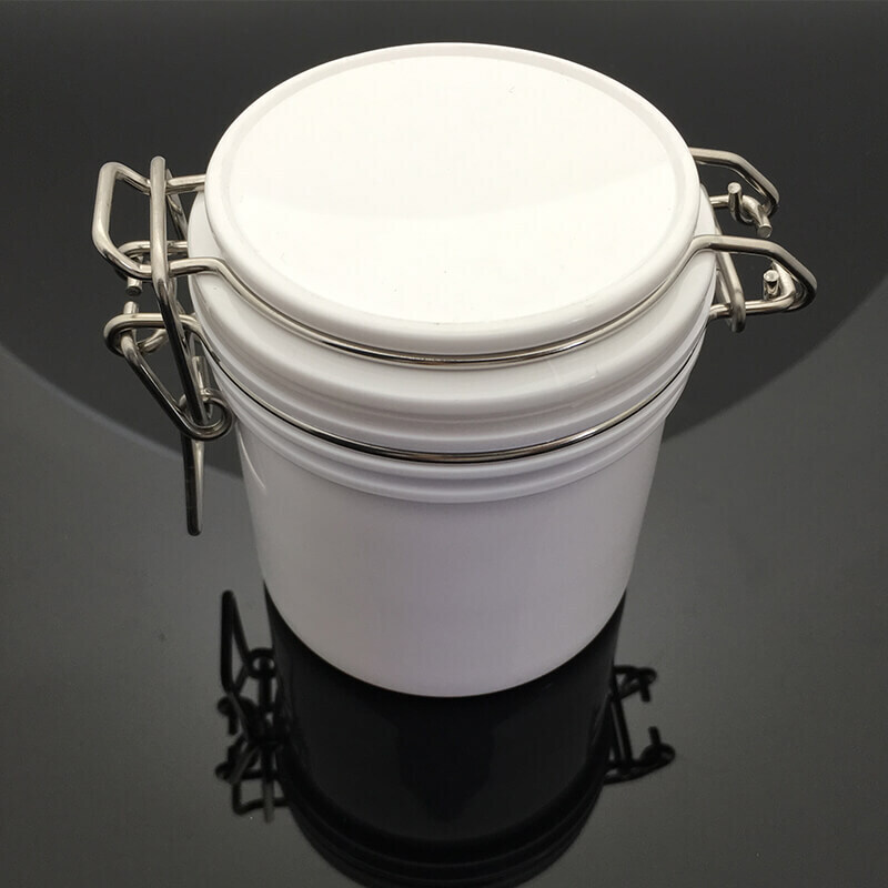 白丸プラスチック密閉瓶 200ml 5